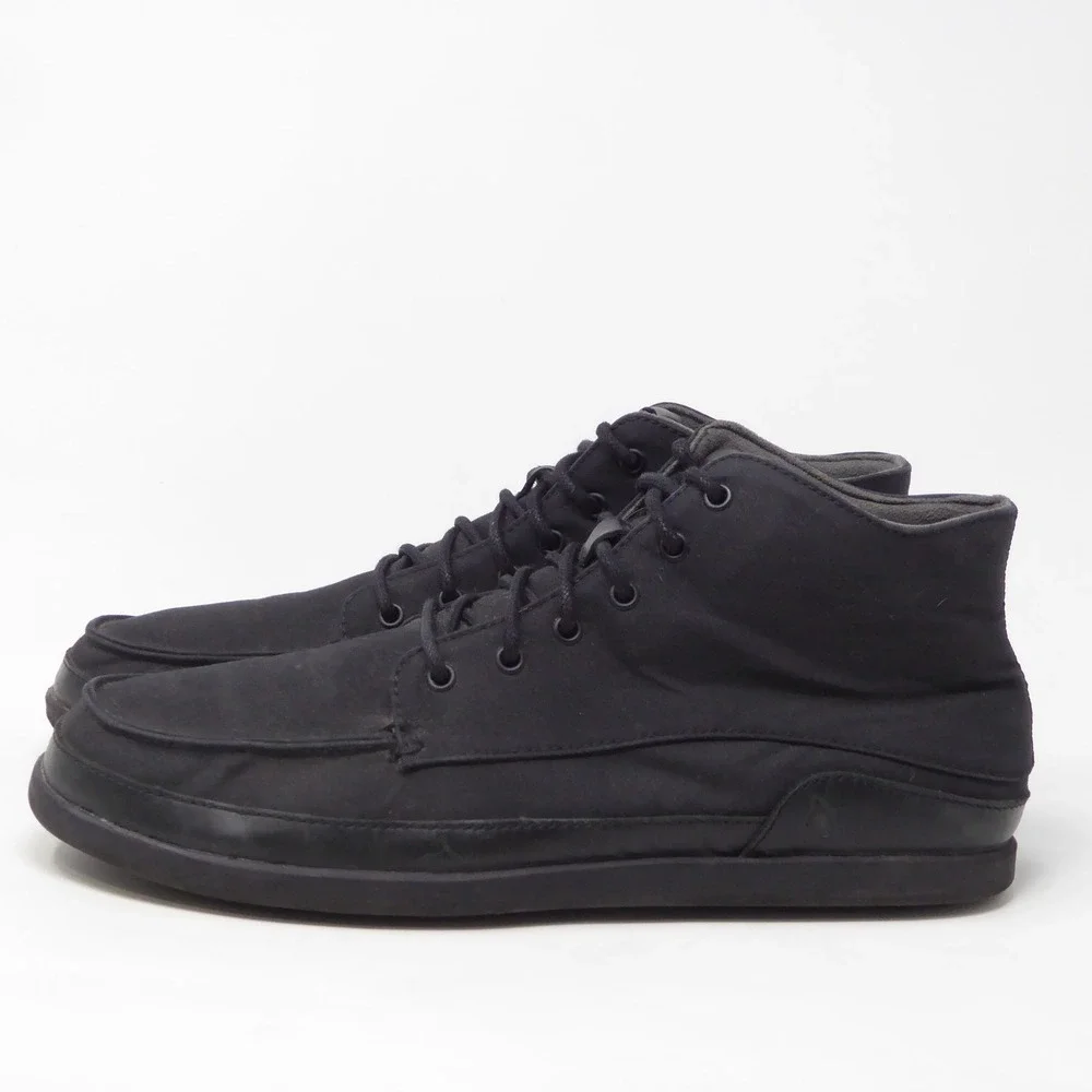 OluKai Mens Nalukai Kapa Boot Black Textile Chukka 10.5